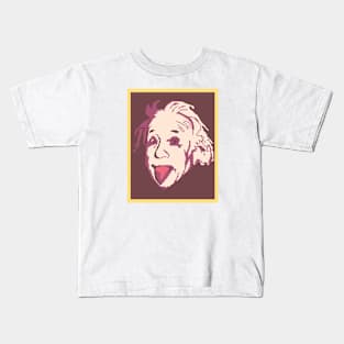 Albert Einstein Pixelart Kids T-Shirt